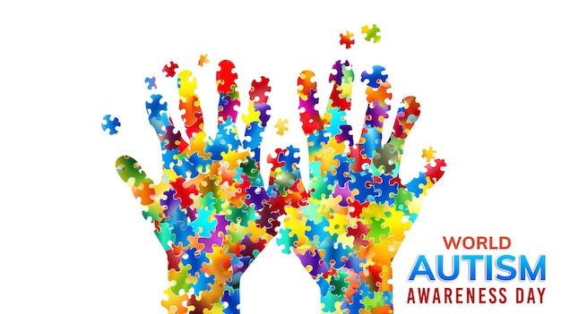 Bannière Et Fond De La Journée Mondiale De Sensibilisation à L'autisme