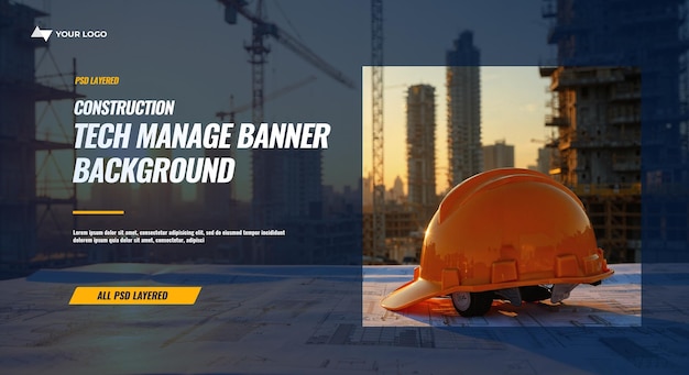 Bannière de gestion technique de la construction