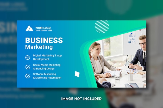 Bannière de marketing numérique