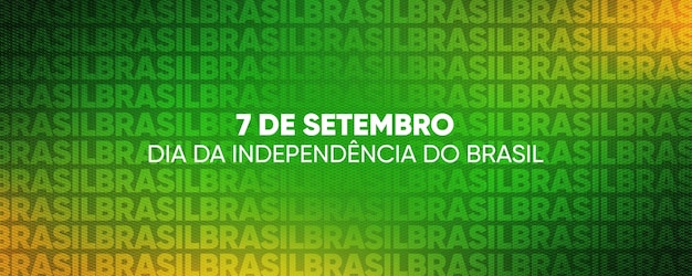 Bannière de médias sociaux Fête de l'indépendance du Brésil