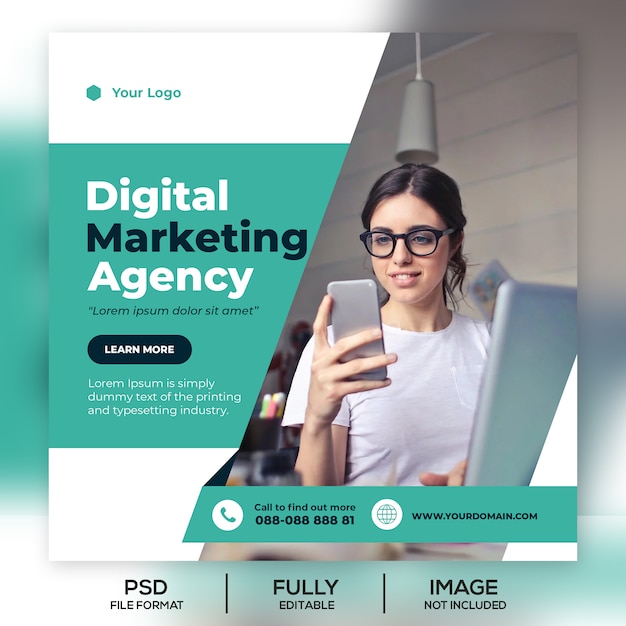 Bannière de modèle de publication Business instagram