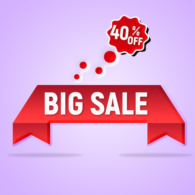 bannière de promotion avec texte modifiable