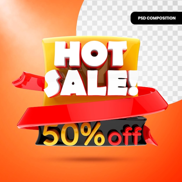 Bannière De Promotion De Vente Chaude 3d