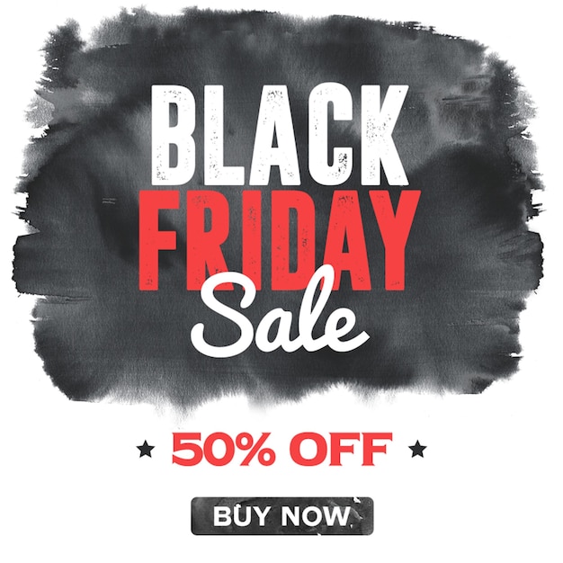 Bannière de vente du vendredi noir