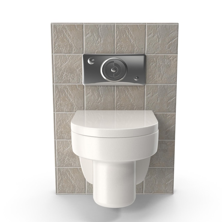 PSD baño de baño de vestíbulo occidental montado en la pared premium