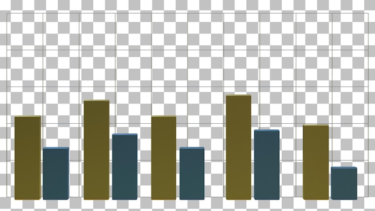 PSD bar chart 3d infographic