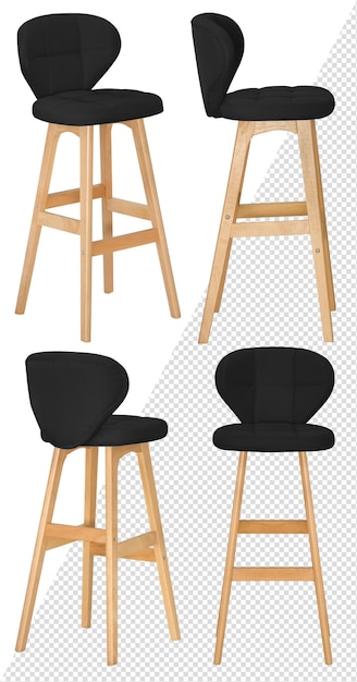 Bar stool Interior element Isolated from the background From different angles