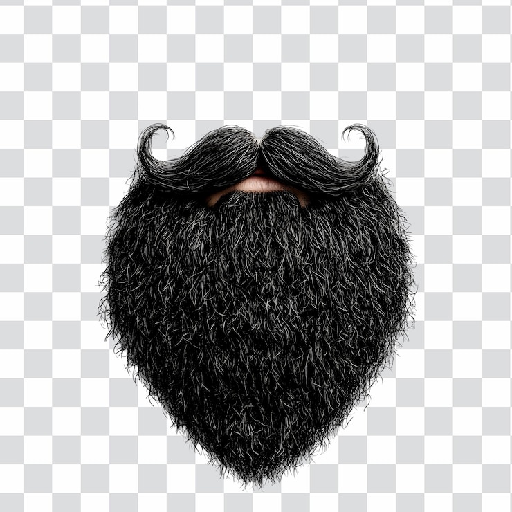 PSD barbe avec moustache