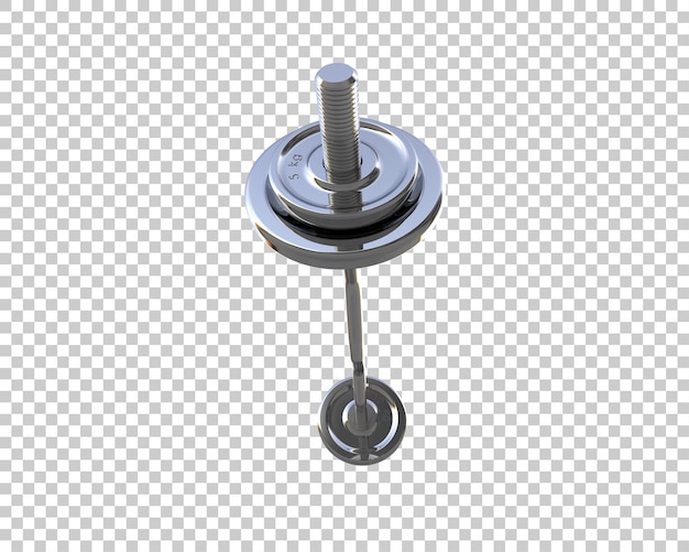 Barbell isoliert auf dem Hintergrund 3D-Rendering-Illustration