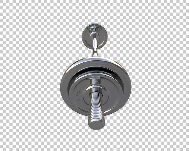 Barbell isoliert auf dem hintergrund 3d-rendering-illustration