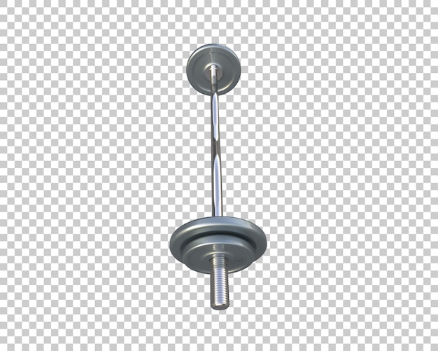 PSD barbell isoliert auf dem hintergrund 3d-rendering-illustration