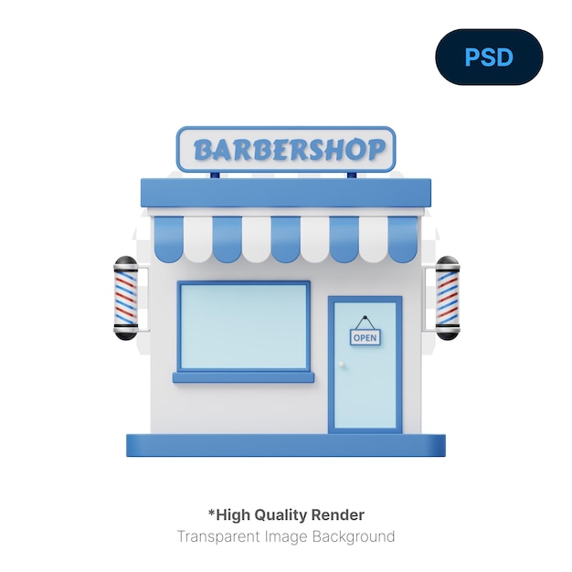 Barbershop-3D-Symbol