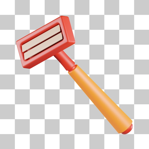 Barbershop razor 3d-symbol