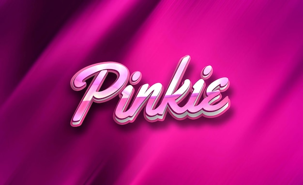 Barbie efeito de texto estilo rosa