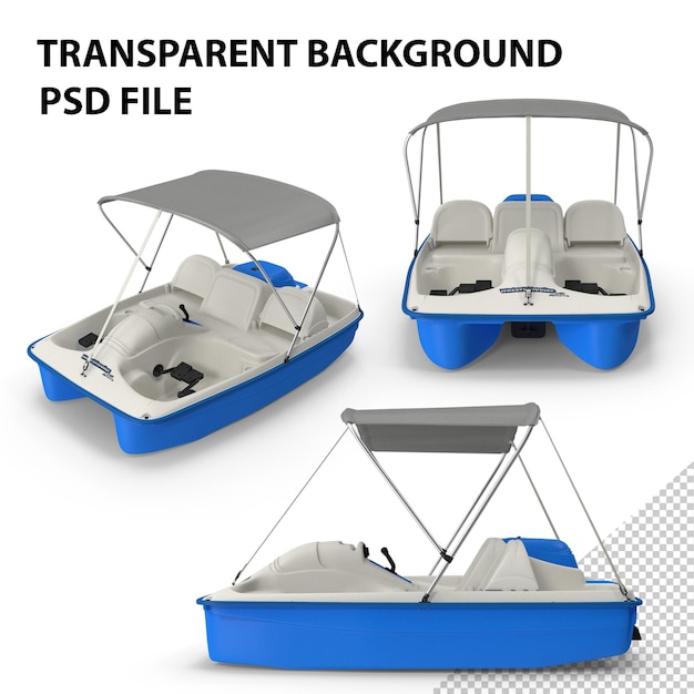 PSD barco a pedal com dossel png