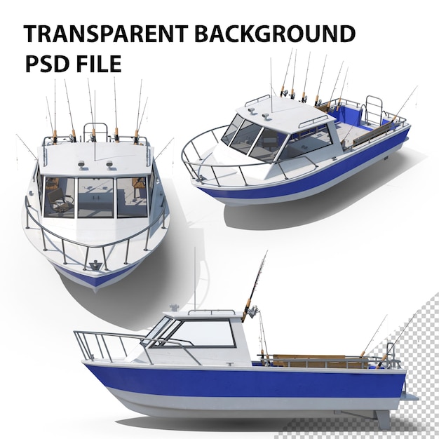 PSD barco de pesca png