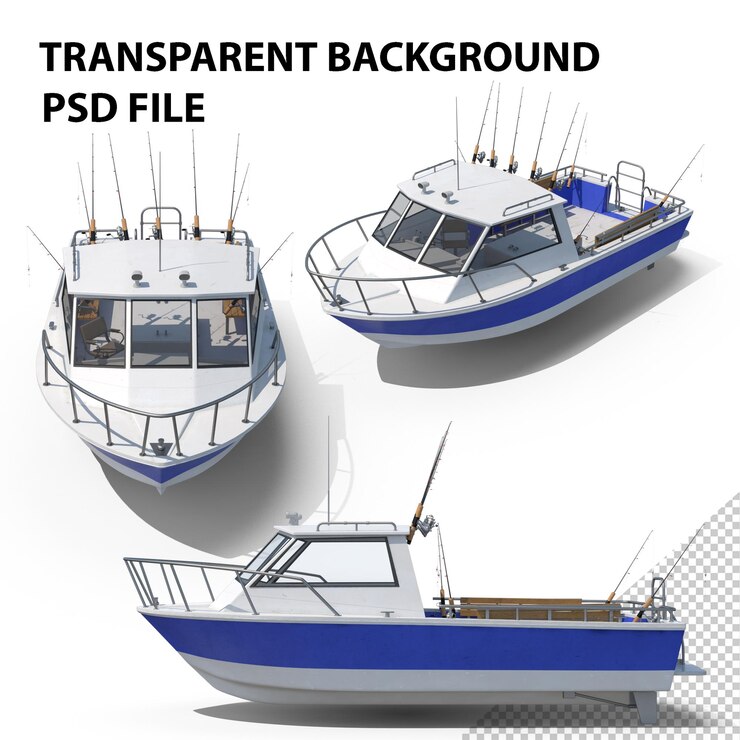 PSD barco de pesca png