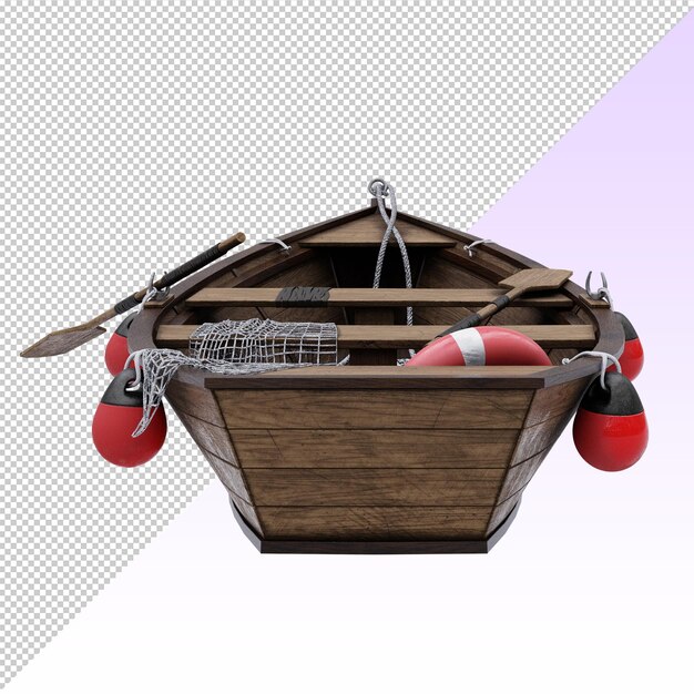 El barco está aislado.