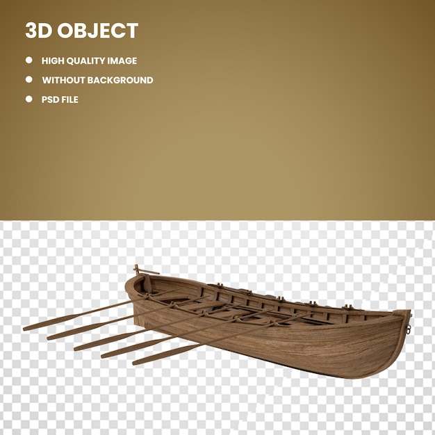 PSD barco de remos medieval