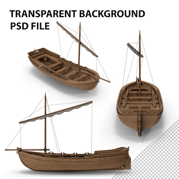 Barco salva-vidas medieval PNG
