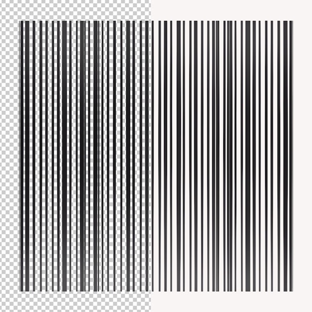 PSD barcode-linien in png