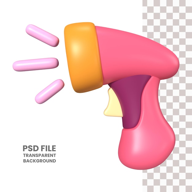 PSD barcode-scanner 3d-illustrationssymbol