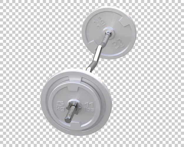 Una barra curva aislada en el fondo Ilustración de renderización 3D