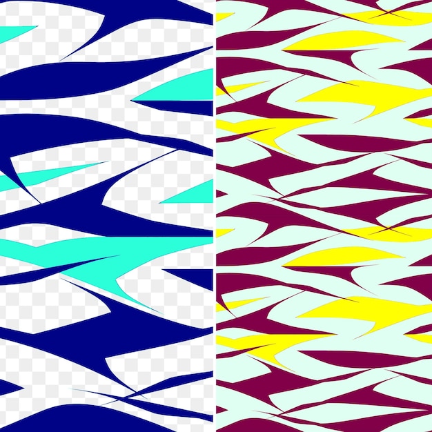 PSD barracuda com silhueta pontiaguda abstracto desenho minimalista um padrão sem costura azulejos dia mundial do oceano