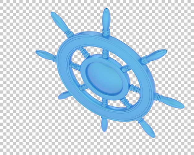Barre de bateau isolé sur fond transparent illustration de rendu 3d