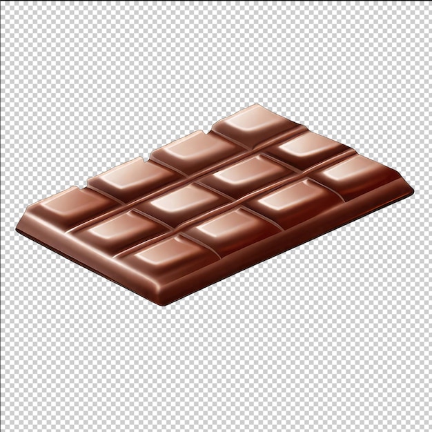 PSD barre de chocolat avec fond transparent