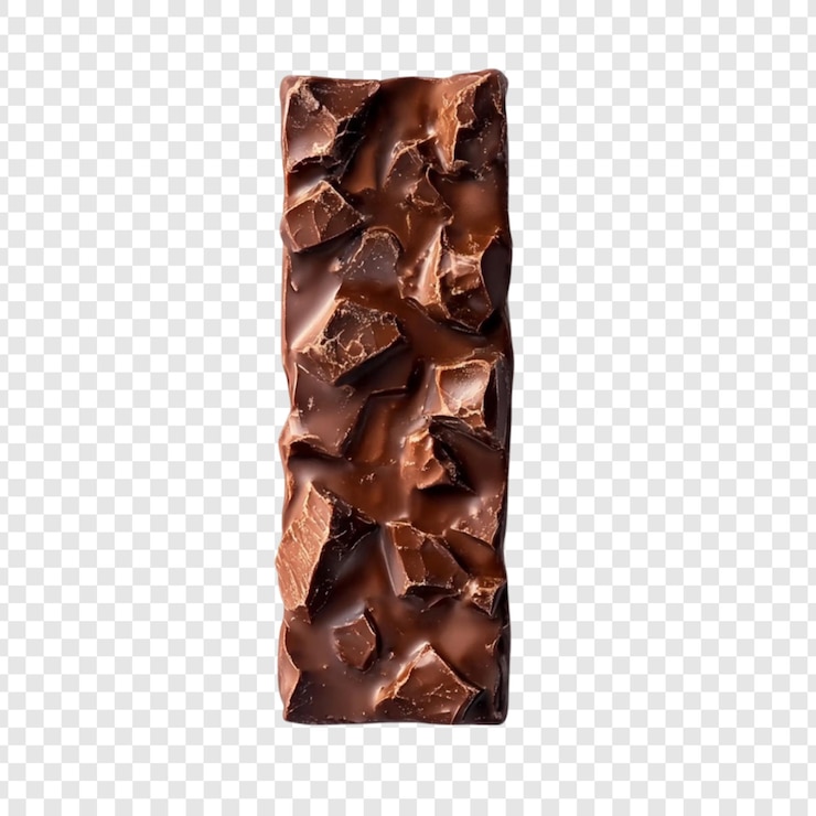 PSD la barre de chocolat noir est une délicieuse friandise sucrée.