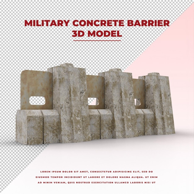 PSD barreira de concreto militar
