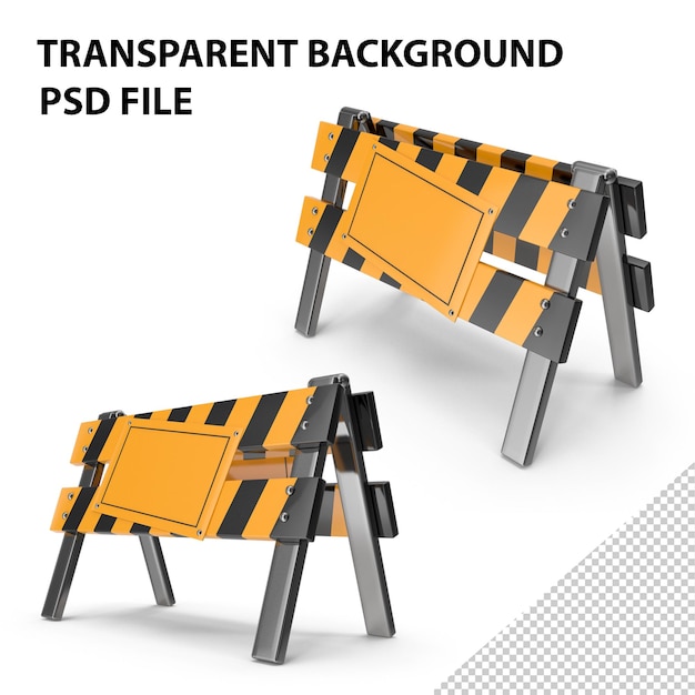 PSD barreira de construção png