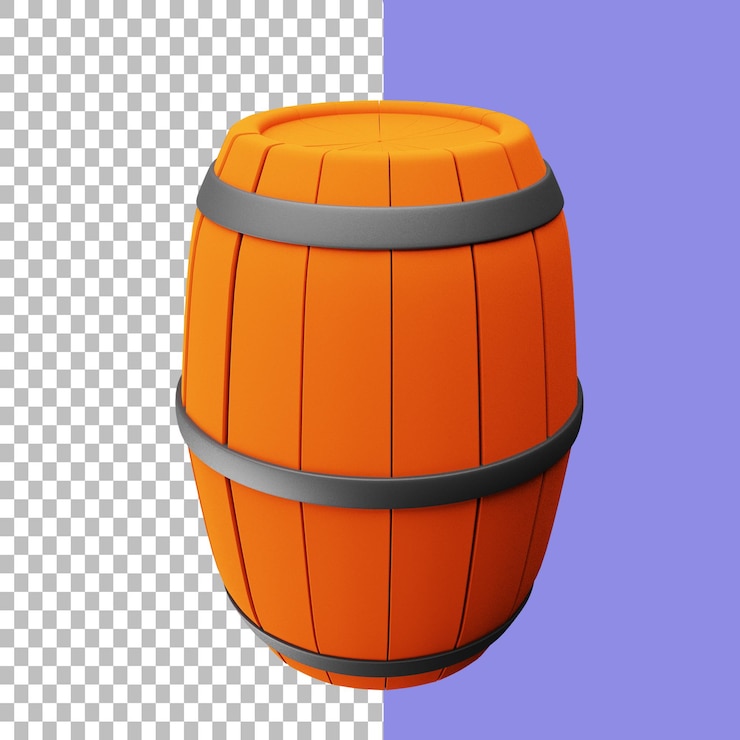 PSD barril 3d psd gratis