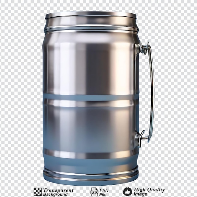 PSD barril de cerveza aislado sobre un fondo transparente