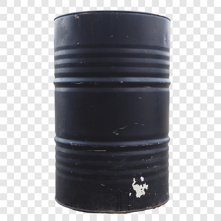 PSD el barril de gasolina negro es transparente