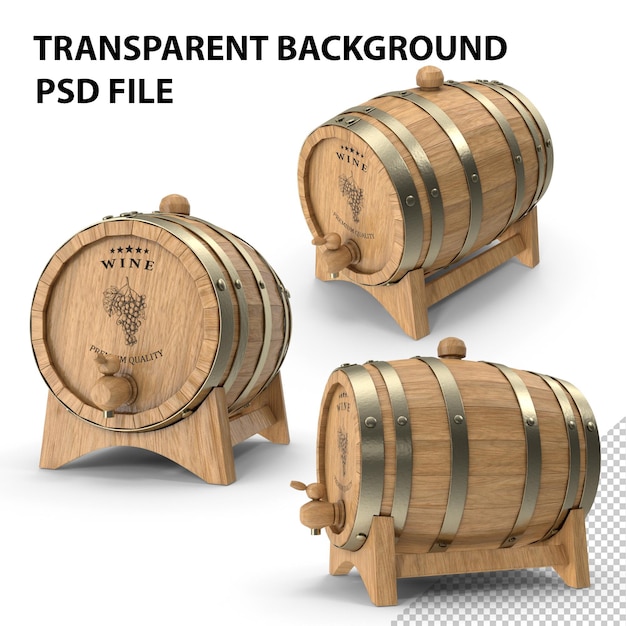 Barril de vino PNG