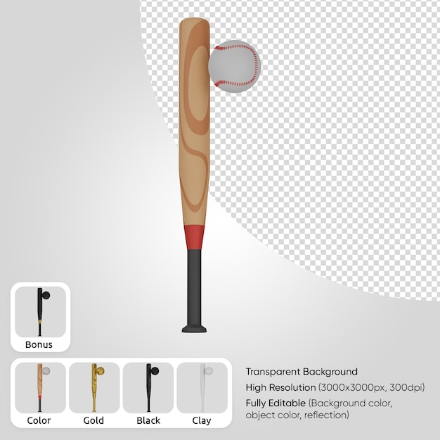 PSD base-ball 3d