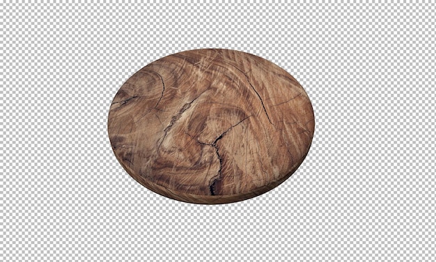 Base en bois pour le support de cuisson