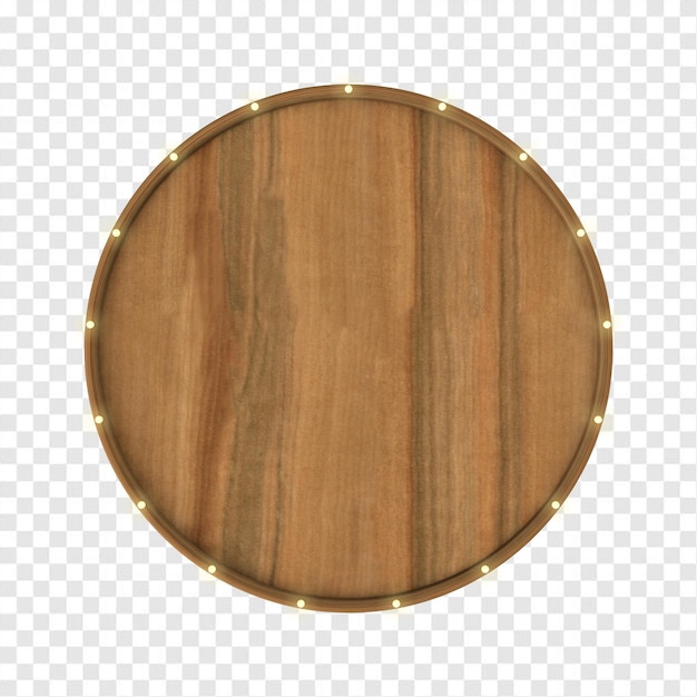 PSD base circular de madera