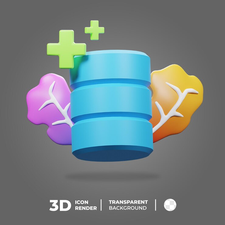 PSD base de datos añadir icono de datos 3d