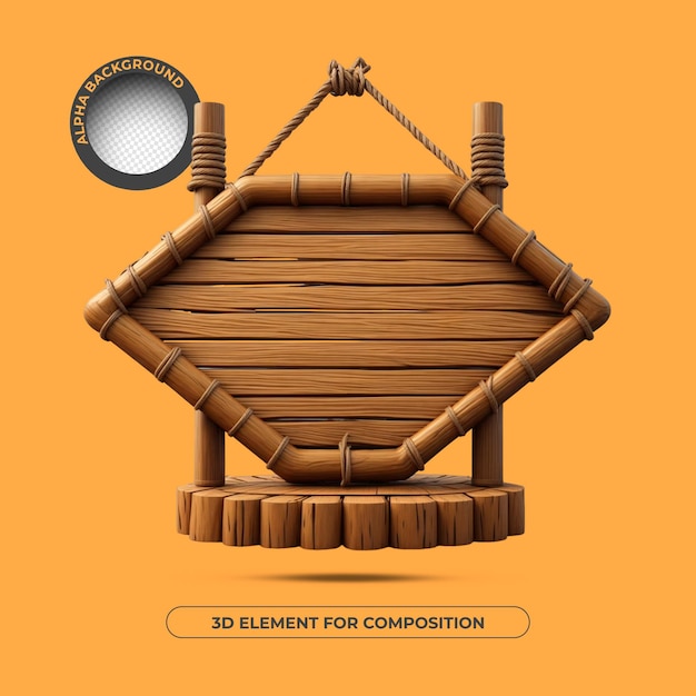 BASE DE SINAL PARA TEXTO ELEMENTO 3D PARA COMPOSIÇÃO