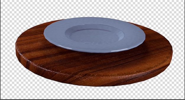 PSD base de madera con plato 6