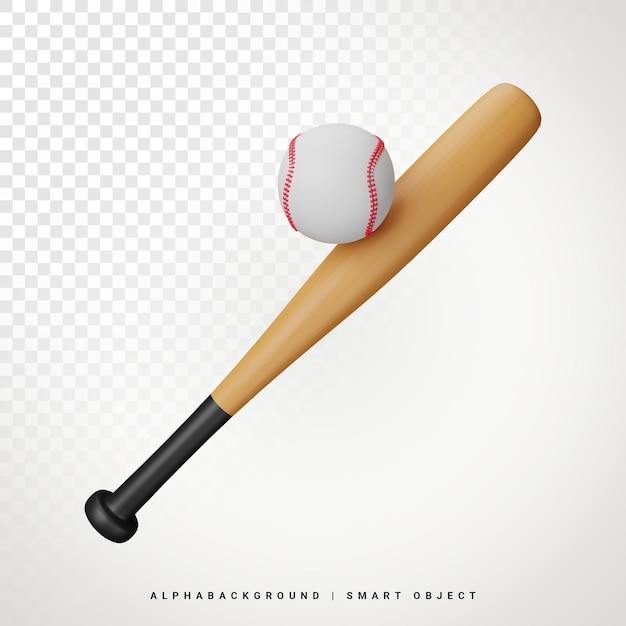 PSD baseball-3d-darstellung