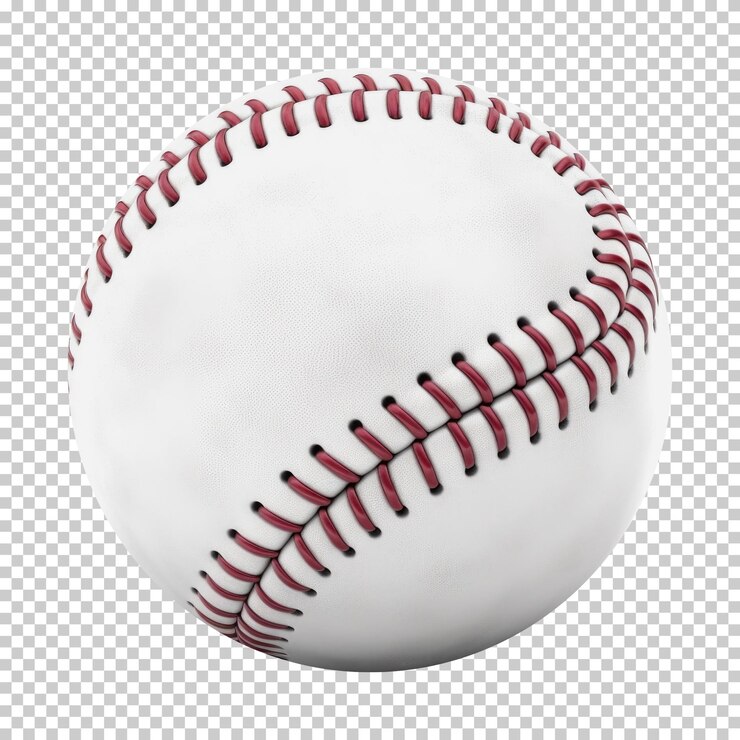 PSD baseball ball isolated on transparent background