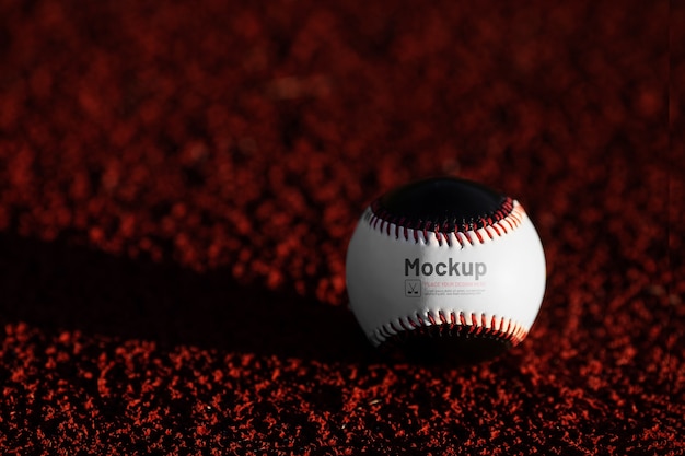 Baseball-session im hohen winkel