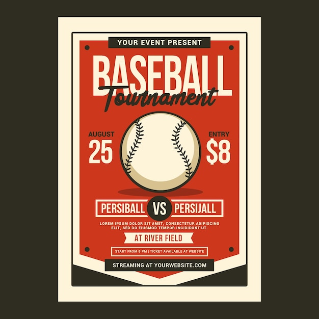 PSD baseball turnier flyer