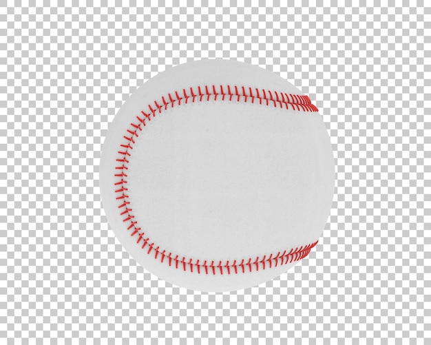 PSD baseballball isoliert auf transparentem hintergrund, 3d-darstellung