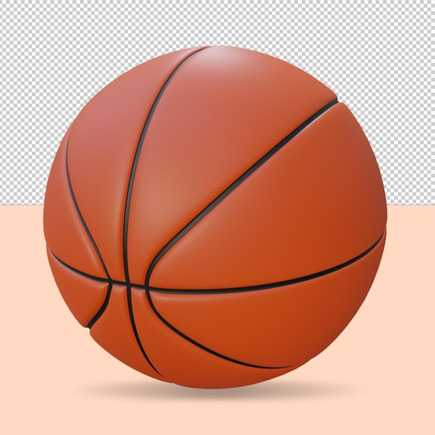 Basket-ball réaliste 3d psd Psd Premium
