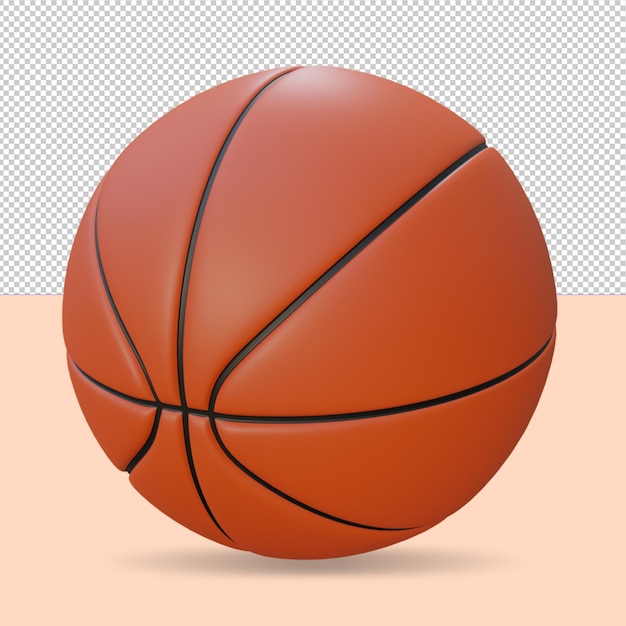 Basket-ball Réaliste 3d Psd Psd Premium